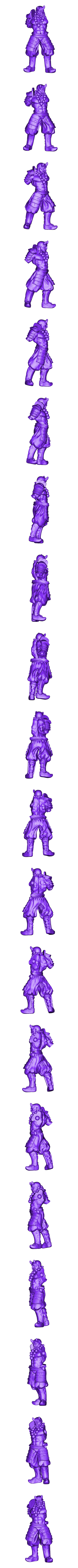 Benkei_body.stl Benkai half oni