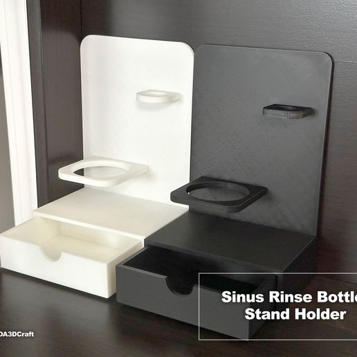 🍾 Sinus Rinse Bottle Stand Holder・ STL File for 3D printing・Cults