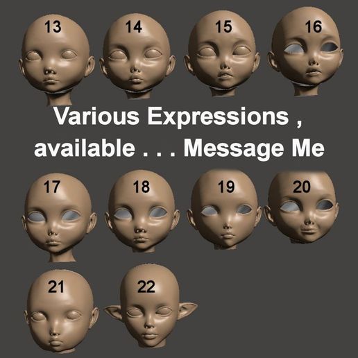 various2.jpg BJD 1/3 75mm Head 00v2 - by SPARX