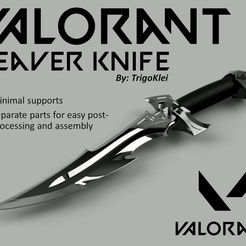 Thumbnail.jpg Free STL file Valorant Reaver Knife・3D printing idea to download