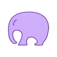 Elephant_Family_Baby02.STL Elephant Family Puzzle