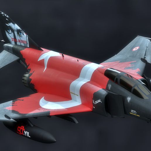 13.jpg F4 Phantom 2 Turkey - With Cockpit - Fully Rigged - High Resolution Textures