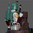 7.jpg BOBA FETT ORIGINAL PS5 PS4 CONTROLLER HOLDER MODEL STARWARS DISNEY 3D PRINT BOOK OF BOBA FETT