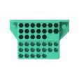 003_03.jpg Archivo STL gratis Portaherramientas para brocas eléctricas 40pcs con conectores 003 I para tornillos o tablero de clavijas・Objeto de impresión 3D para descargar