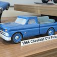 997e9c24-f856-4f18-b263-4522caa42eeb.jpg Free 3D file 1964 Chevrolet C10 Pickup (Pinewood Derby Shell)・Object to download and to 3D print