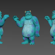 2.png James P. Sullivan sully y mike wazowski de monsters inc y monsters university pose divertida