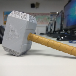 Capture d’écran 2018-01-08 à 15.13.44.png Archivo STL gratis Thor Hammer・Modelo para descargar y imprimir en 3D