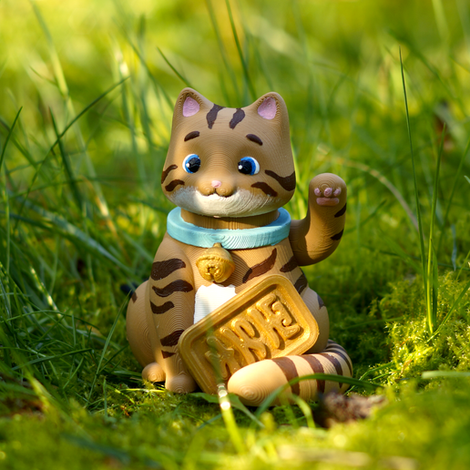 12.png Imprimez sur place le chat mignon et chanceux