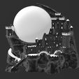 ALEXA_ECHO_DOT_5_MOON_CASTLE_V4.jpg Suporte Alexa Echo Dot 4a e 5a Geração Moon Castle Versão 4