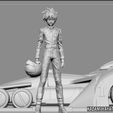 11.jpg KAZAMI HAYATO ASURADA CYBER FORMULA STATUE DIORAMA RACE ANIME CHARACTER RACE CAR