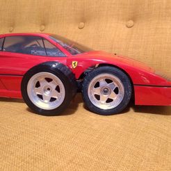 F40-03.jpg Archivo STL gratis Ruedas y neumáticos Kyosho Ferrari F40・Modelo para descargar y imprimir en 3D, tahustvedt
