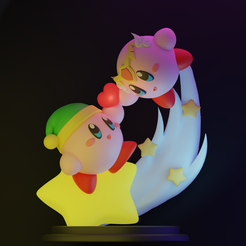 untitled2.png Free STL file Star Kirby - Love - legend of zelda・3D print object to download