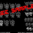 Heads-Preview_free.png [FREE SAMPLE VER.]Fallen Warriors of Flame - The Falsesight Exclave Conversion Kit