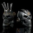 2erPack-Skulls-Messerblocck-KopfhoererHalter.jpg 2-pack 20% discount Skulls knife block and headphone holder