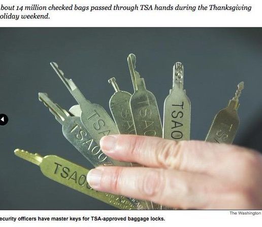 Clé TSA original.jpg Clés universelles TSA + Safe Skies