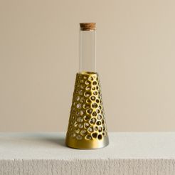 Vonoroi-vase-stand-slimprint.jpg STL-Datei Vonoroi Vasenständer für Fläschchen (30 mm Öffnung) kostenlos・3D-druckbares Design zum herunterladen