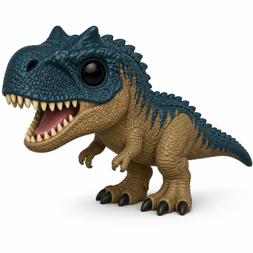 Jurassic world rock allosaurus stile funko pop in scala