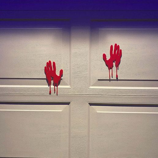 Magnetic Halloween Bloody Hands
