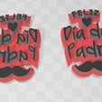 Dia del Padre sin cortante.png Father's Day Cookie Cutter with or without cutter