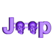 logo jeep skull 125mm.stl Jeep Skull Logo Skull Jeep Emblem