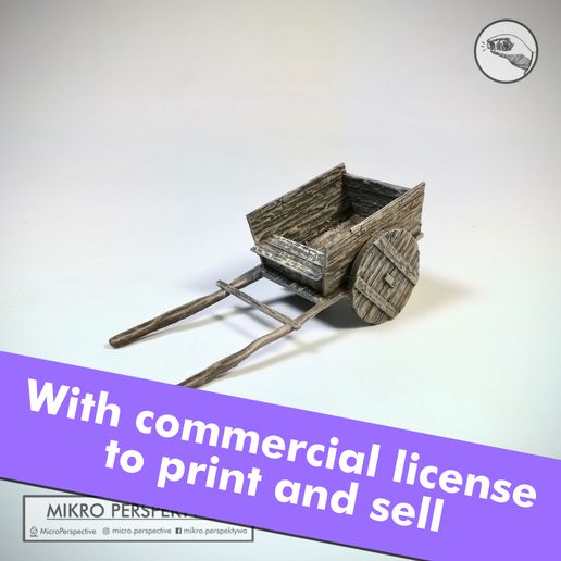 VILLAGE CART 28MM with commercial license