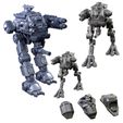Iron-Sentinel-Samples-Mystic-Pigeon-Gaming-6-w.jpg Iron Strider/Sentinel Weapons Platform With Optional Cyborg Pilot Wargame Proxy