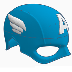 1.png Бесплатный STL файл Captain America helmet・3D-печатный дизайн для скачивания