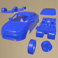 b21_005.png VAZ Lada Vesta GF 2017 COCHE IMPRIMIBLE EN PARTES SEPARADAS