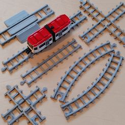 20230128_095255.jpg STL file SIKU Train railroad track Set (Railroad track width 11mm)・3D printing idea to download