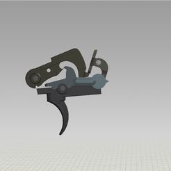 Cocked-Full-Auto.png STL-Datei AR15 FCG & SELEKTOR SCHALTER/ AR15 , M4 ,M16 SCHALTER・3D-Druck-Idee zum Herunterladen