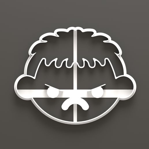HULK COOKIE CUTTER v1 3D model