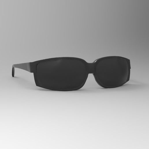 lunettes01.jpg Download STL file BLACK GLASSES FOR JEAN CLAUDE VAN DAMME EXPENDABLE • 3D printer template, thierry3D
