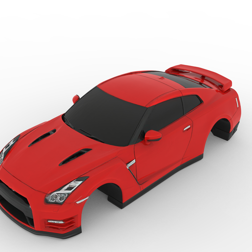 Nissan GT-R R35 Black Edition 2012 – Detailed 3D Car Body Model