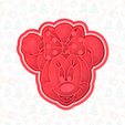 5.png Christmas Mickey Mouse cookie cutter set of 5
