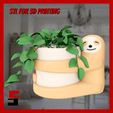 1.jpg Sloth Planter Pot Organiser