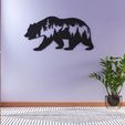 Mountain_Bear_art4.jpg Bear Animal Wall Art
