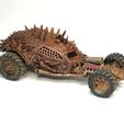 painted2.jpg Mad Max Buzzard style car for Gaslands and tabletop RPGs
