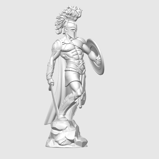 Screenshot-2026-02-24-122938.png Ancient Greek Warrior Statue – Spartan Hoplite Sculpture (STL + 3MF)