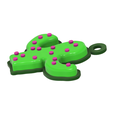 Cactus Pendant Model Side.png Archivo STL Colgante de cactus・Plan de impresora 3D para descargar