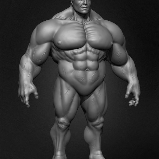 👨 Super Human 3D Model (BaseMesh)・ 3D File for 3D printing・Cults