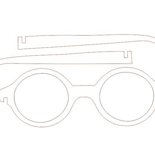 🪵 Round Wooden Eyeglasses DXF File for CNC Laser・ DXF File for CNC ...