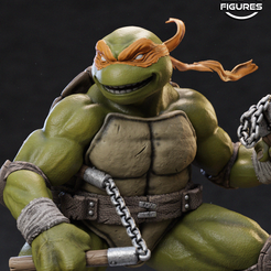 1.png Файл 3D Микеланджело - TMNT・Модель для печати в 3D скачать