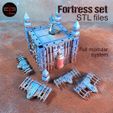 fortress7.jpg SANDBOX Bulding terrain 28mm For Wargame! 22files!