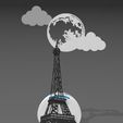 ALEXA_ECHO_POP_TORRE_EIFFEL.jpg Suporte Alexa Echo Pop Torre Eiffel Paris 3 Modelos