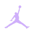 jumpman (1).stl jumpman logo wall art