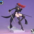 Kasumi_1_Logo.png Kasumi/Violet- Persona 5 Royal Anime Figurine STL for 3D Printing