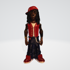 lw1.png Fichier OBJ Lil Wayne・Design imprimable en 3D à télécharger