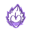 Vegeta fixed.stl STL file Dragon Ball Cookie cutter set・3D print object to download