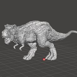 savagetrex2.jpg Fichier STL Savage T-Rex figurine modèle miniature dinosaure monstre dnd rpg faune et flore・Modèle pour imprimante 3D à télécharger