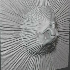 Screenshot-2023-08-10-115054.jpg STL file Fallen Girl 3d Wall Art・Template to download and 3D print